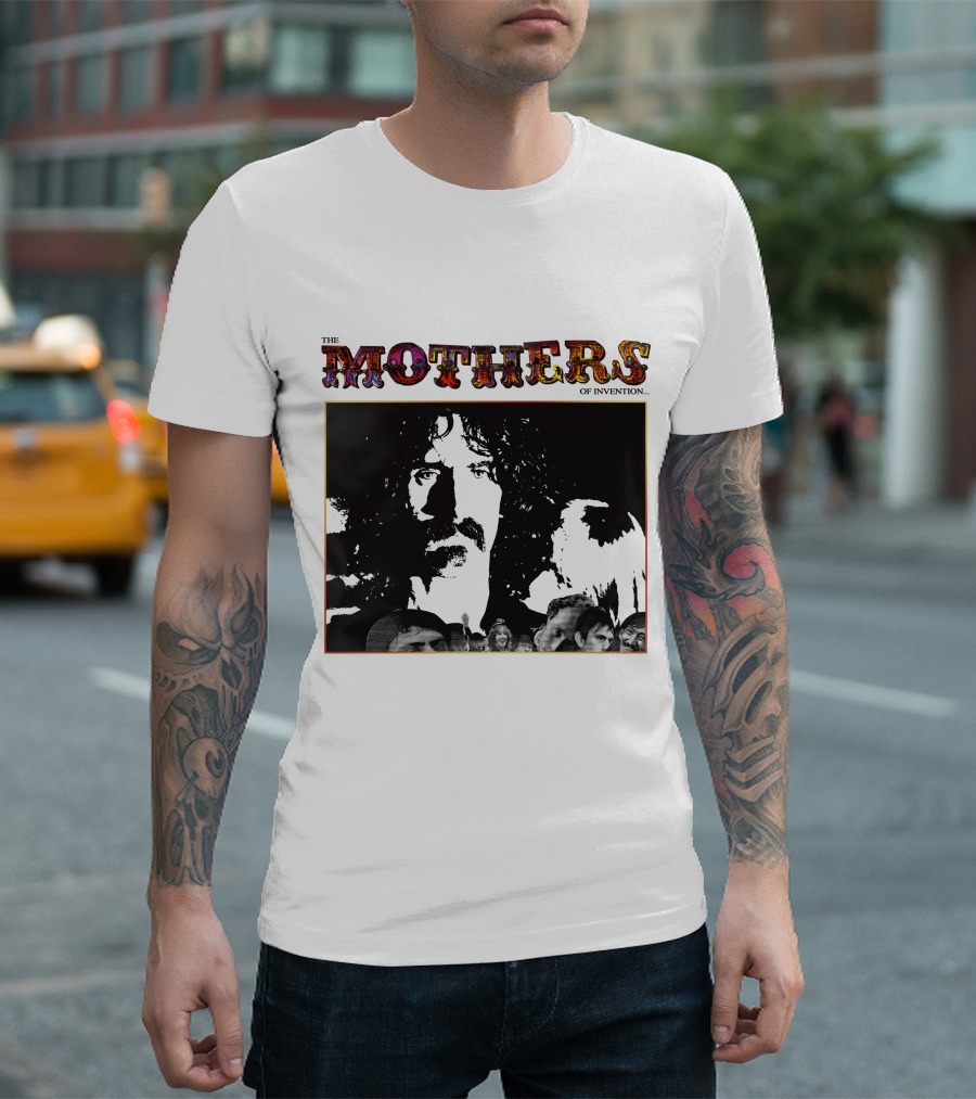The Mothers Of Invention Frank Zappa Black And White Group T-Shirt