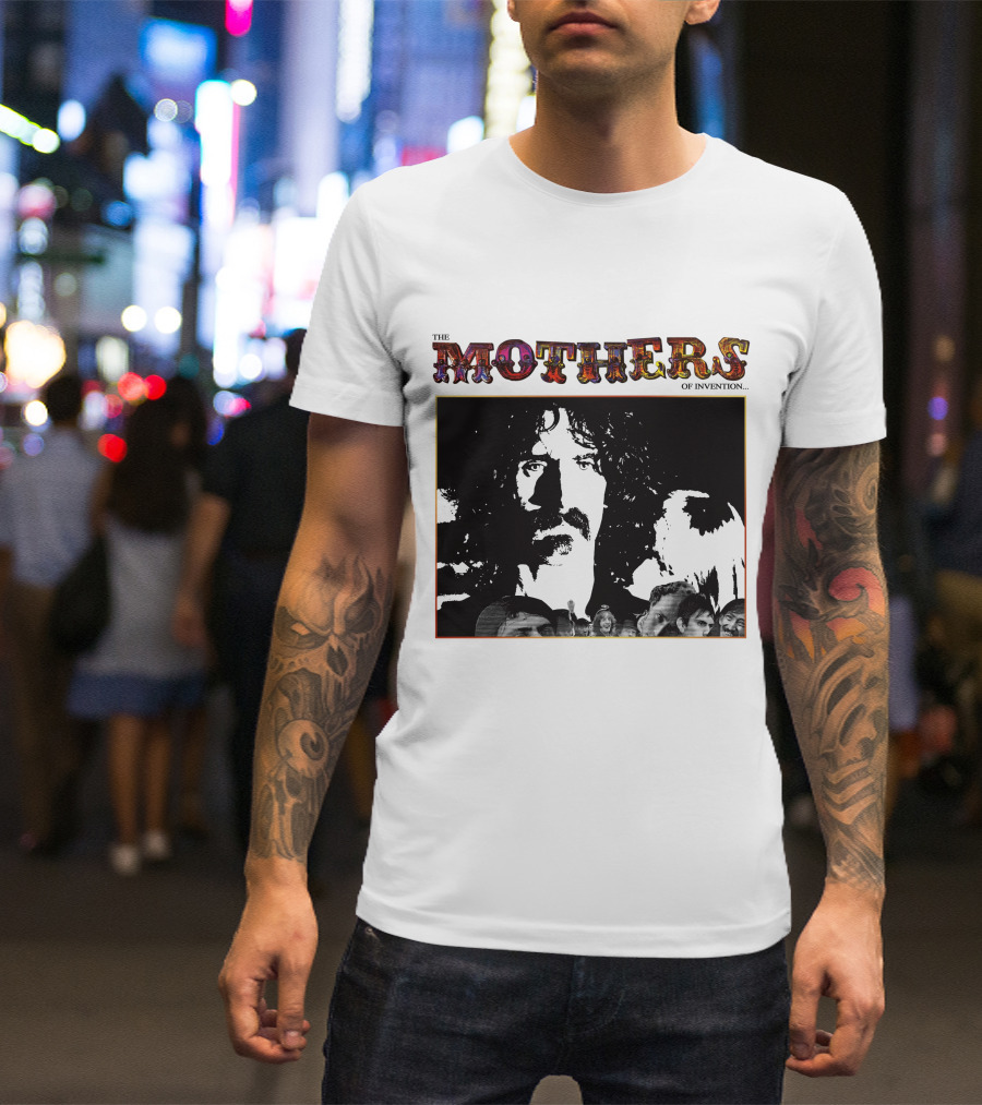 The Mothers Of Invention Frank Zappa Black And White Group T-Shirt