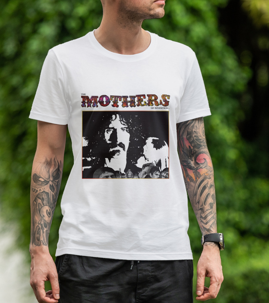 The Mothers Of Invention Frank Zappa Black And White Group T-Shirt