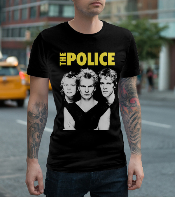 The Police Band Black And White T-Shirt