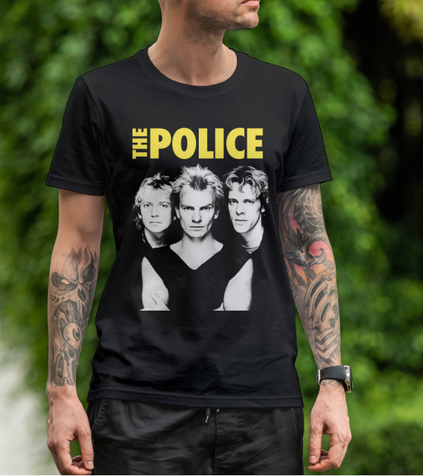 The Police Band Black And White T-Shirt