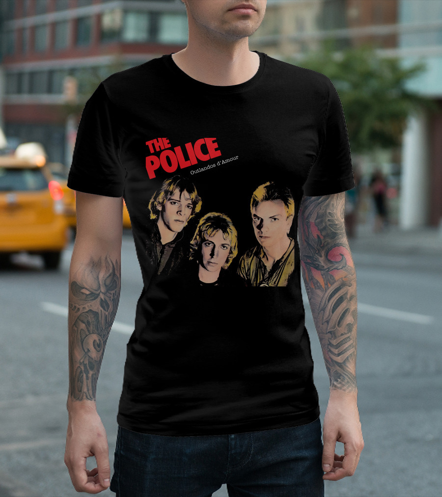 The Police Outlandos D'amour Album Cover Artwork T-Shirt