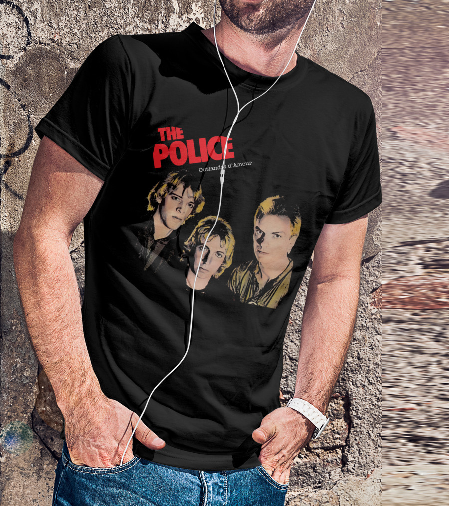 The Police Outlandos D'amour Album Cover Artwork T-Shirt