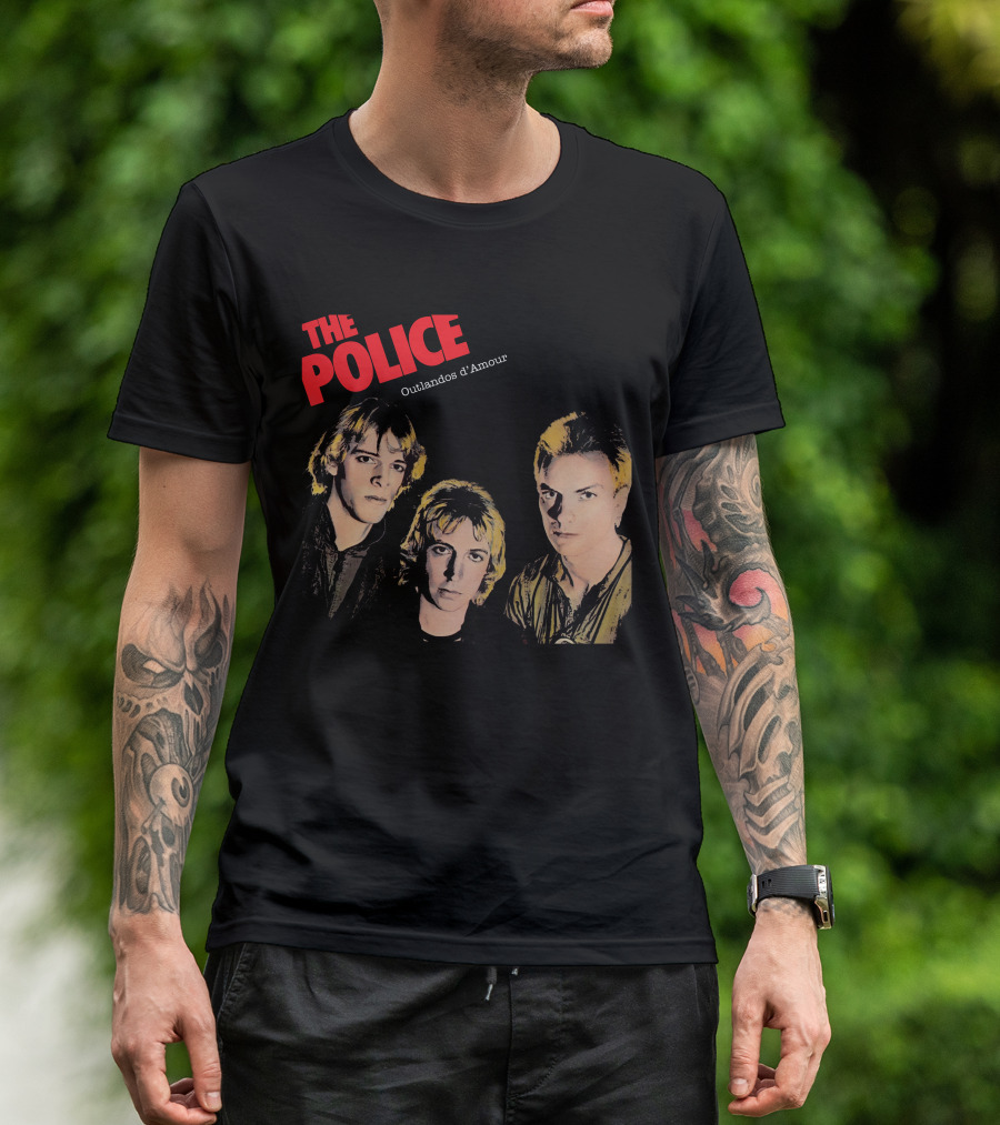 The Police Outlandos D'amour Album Cover Artwork T-Shirt