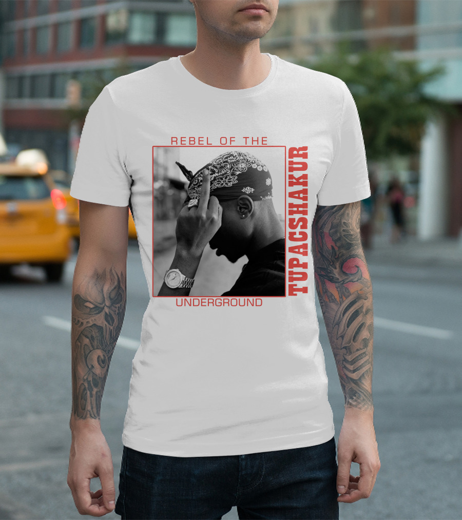 Rebel Of The Underground Tupac Shakur T-Shirt
