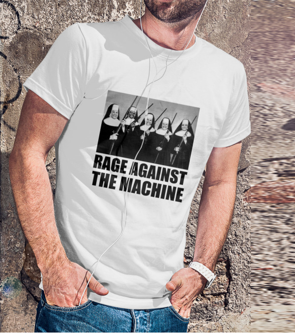 Rage Against The Machine Nuns With Guns Photomontage T-Shirt