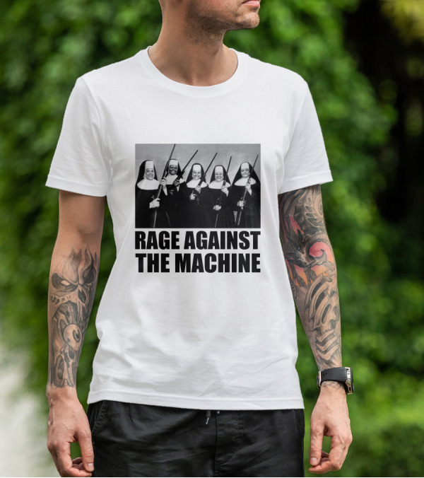 Rage Against The Machine Nuns With Guns Photomontage T-Shirt