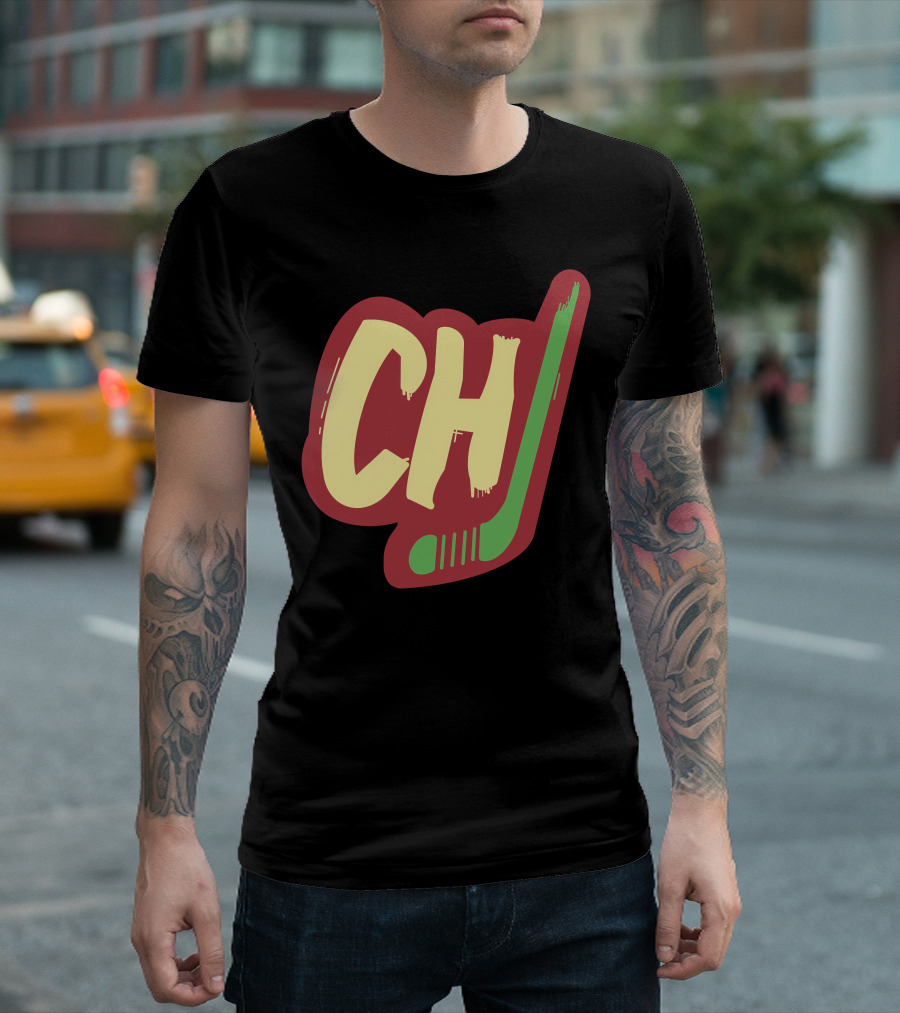 Chicago Blackhawks Hockey Ch Block Style T-Shirt