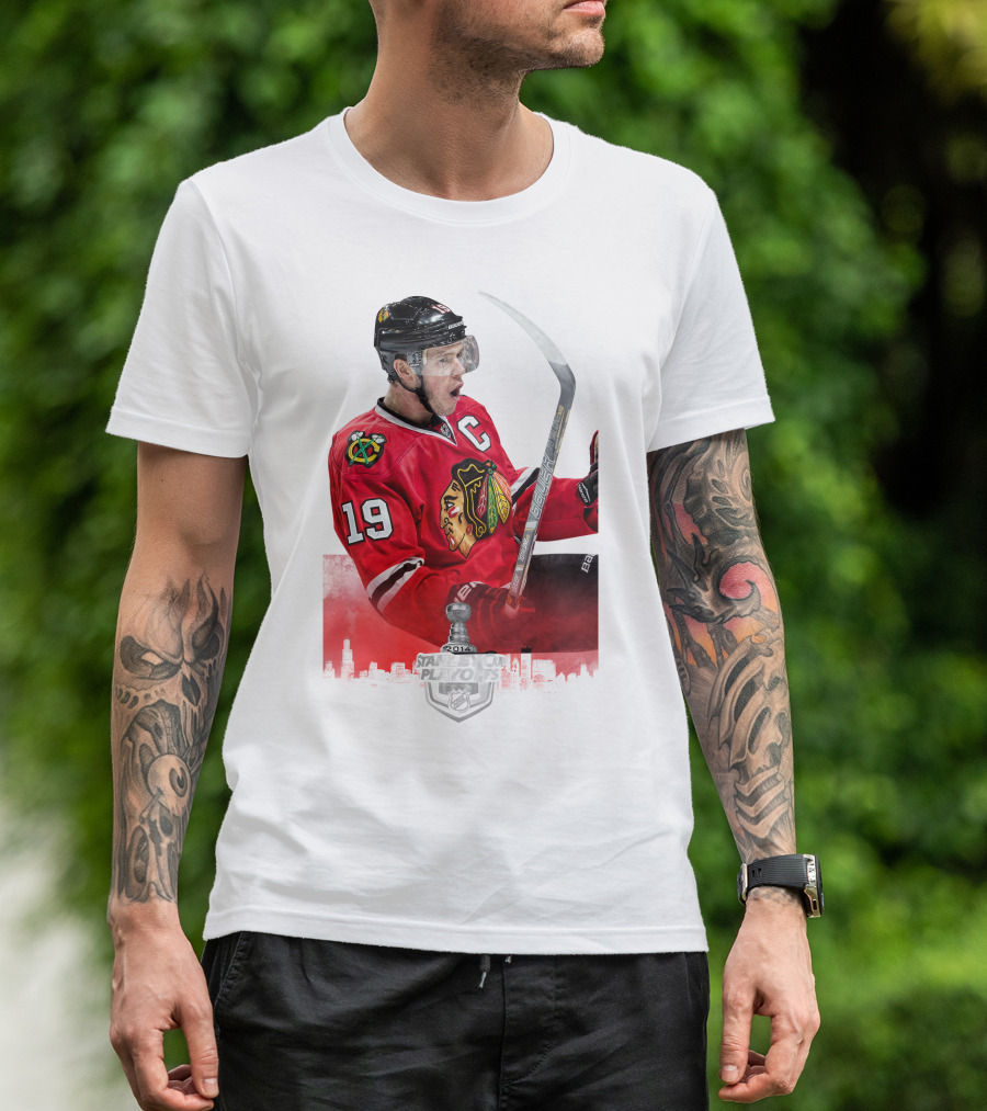 Chicago Blackhawks Nhl 2014 Stanley Cup Playoffs Captain T-Shirt