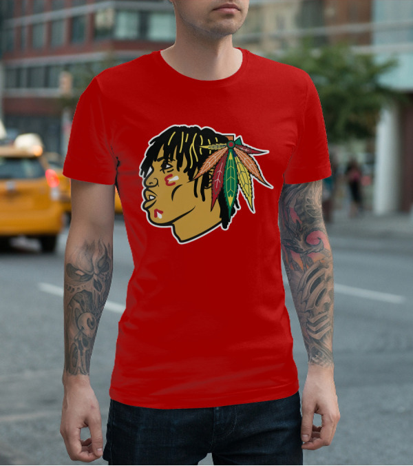 Chicago Blackhawks 21 Rap Logo Custom T-Shirt