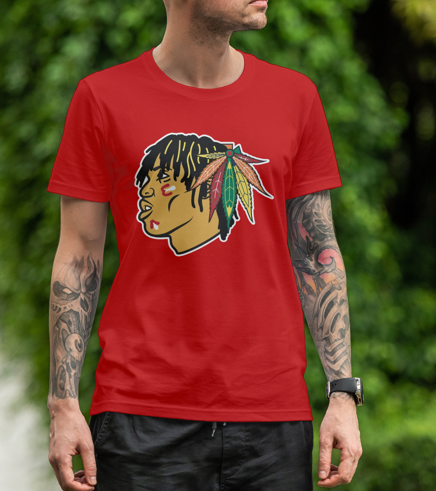 Chicago Blackhawks 21 Rap Logo Custom T-Shirt