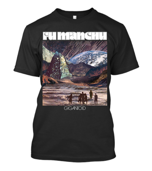 Fu Manchu Gigantoid Beach Pyramid Earth Scene T-Shirt
