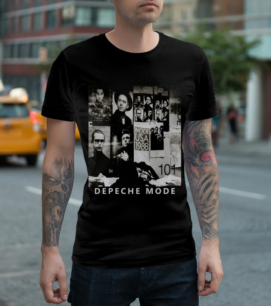 Depeche Mode USA 1988 101 Vintage Collage T-Shirt