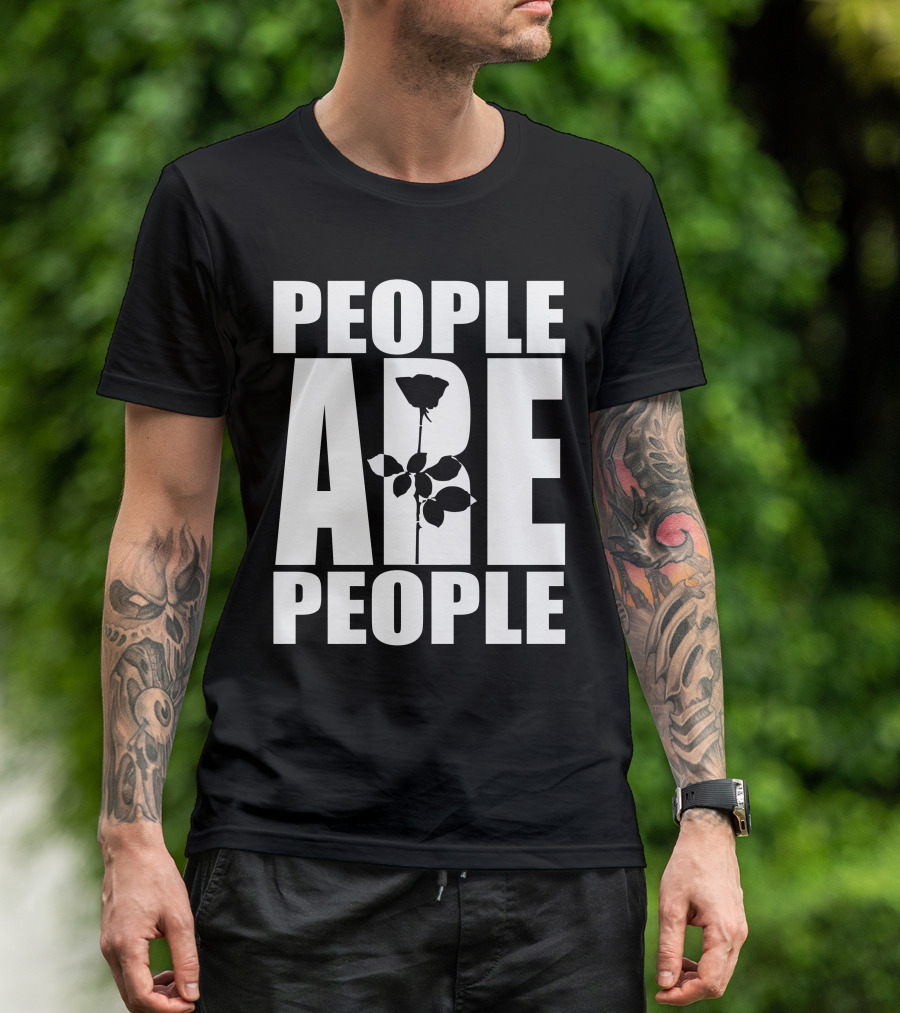 Depeche Mode People Are People Bold Rose T-Shirt