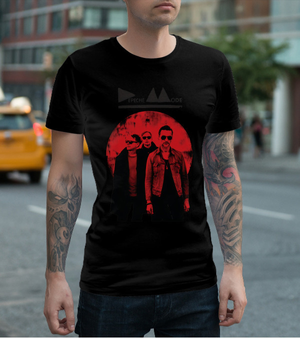Depeche Mode Red Circle Trio T-Shirt