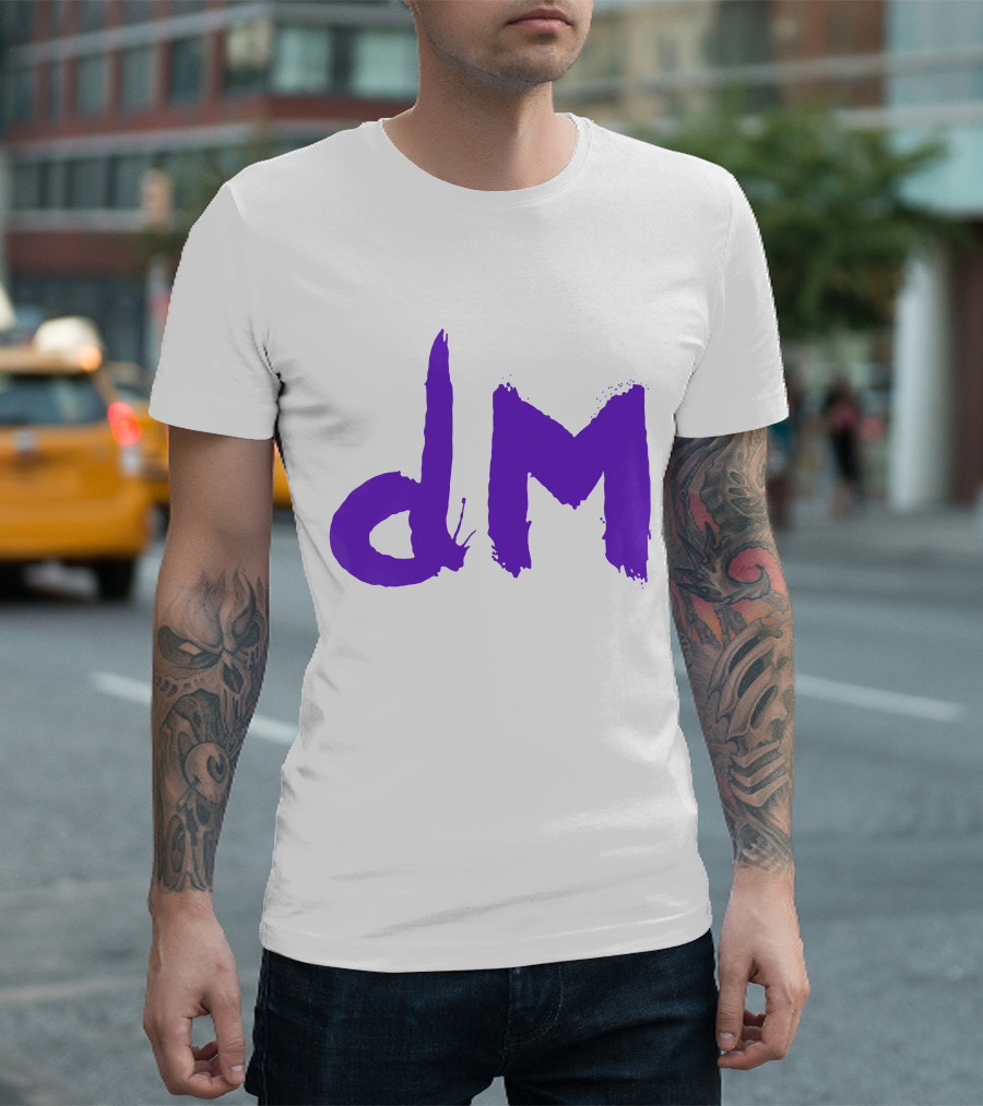 Depeche Mode Dm 5 Purple Brushstroke T-Shirt