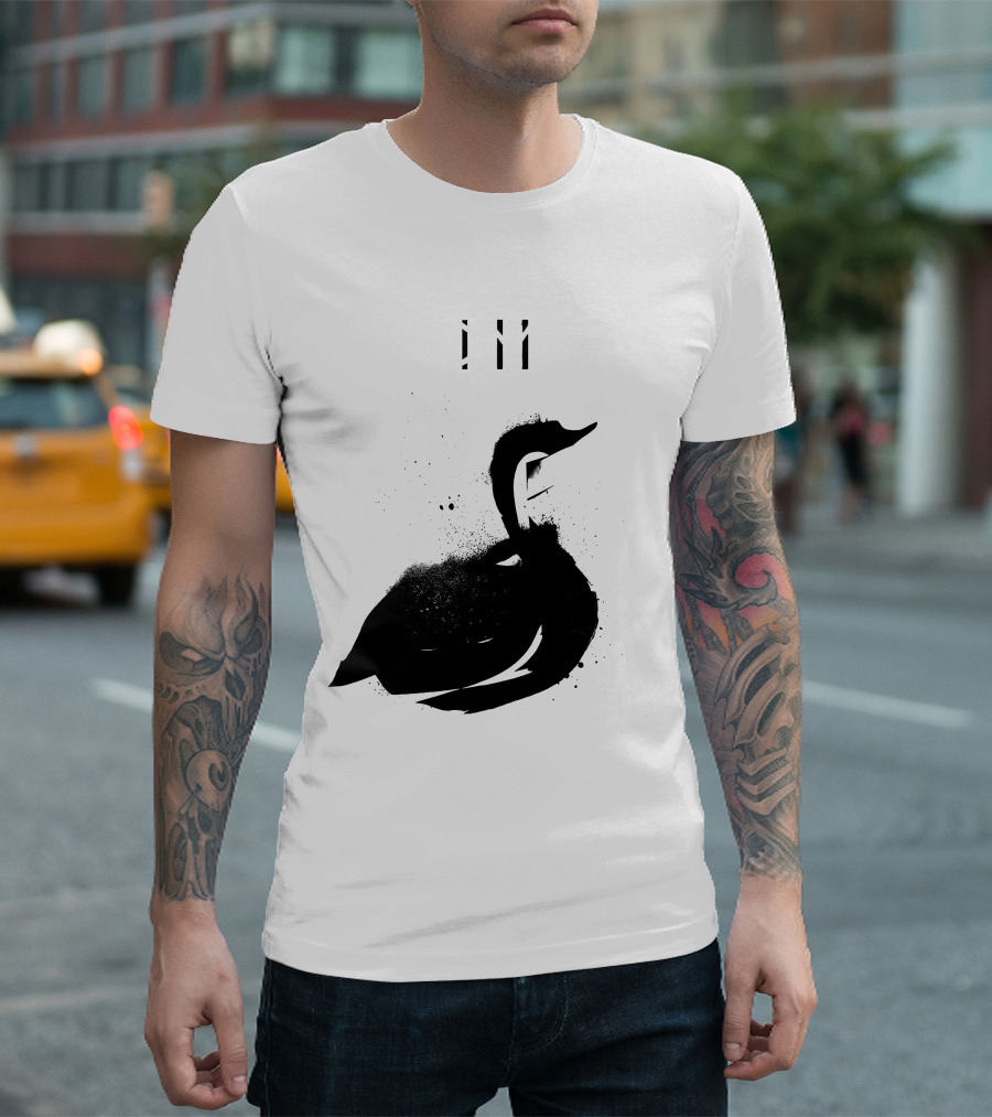 Depeche Mode 7 Abstract Black Swan Stencil Theme Vintage Style T-Shirt