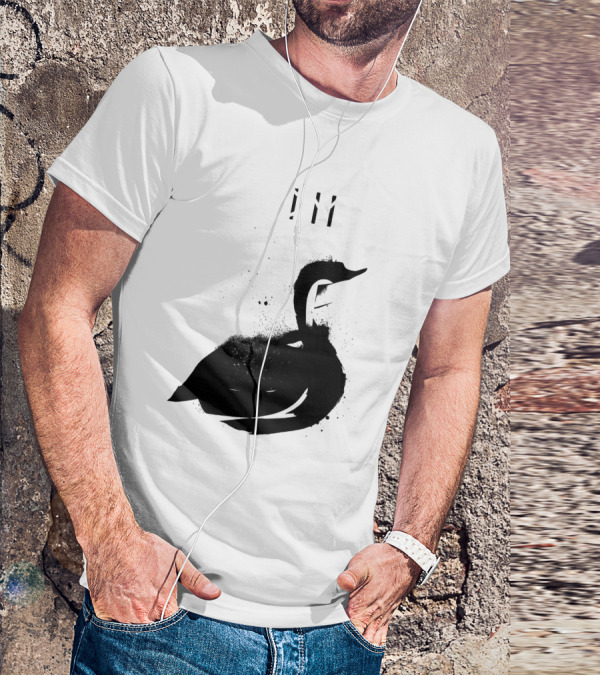Depeche Mode 7 Abstract Black Swan Stencil Theme Vintage Style T-Shirt