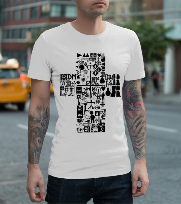 Depeche Mode Dm 14 Iconic Symbols And Logos Collection T-Shirt