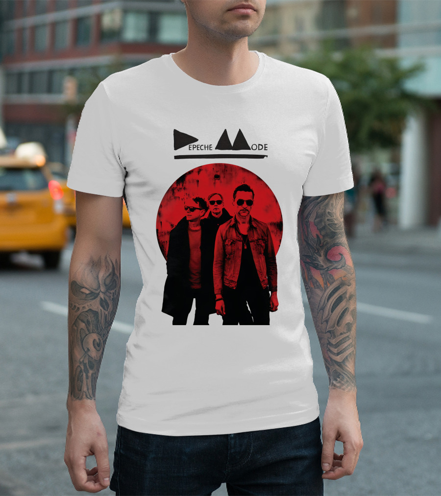 Depeche Mode Band Red Circle T-Shirt