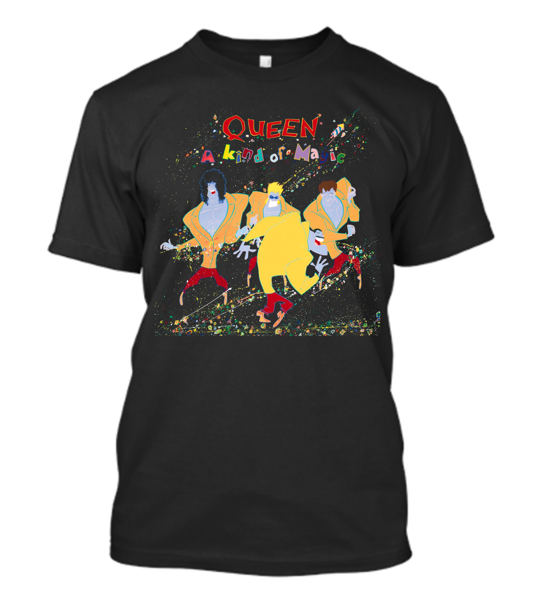 Queen A Kind Of Magic Album Art Characters T-Shirt