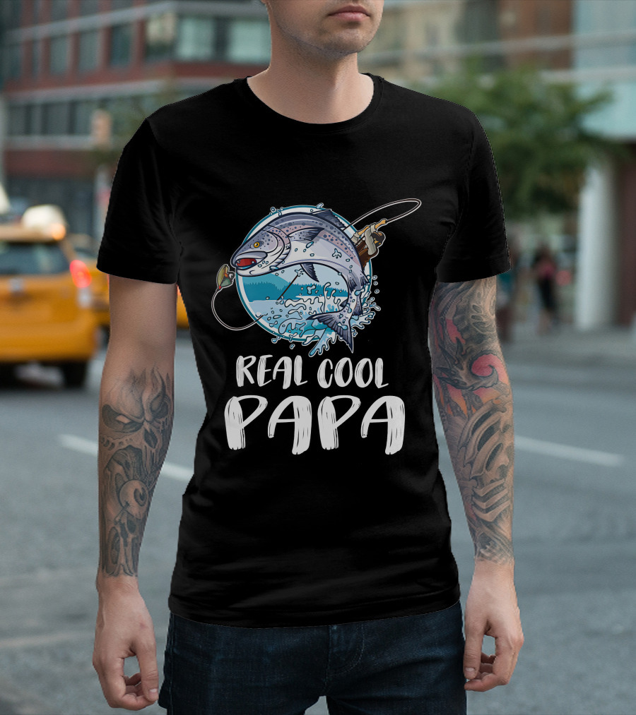 Real Cool Papa Fishing T-Shirt