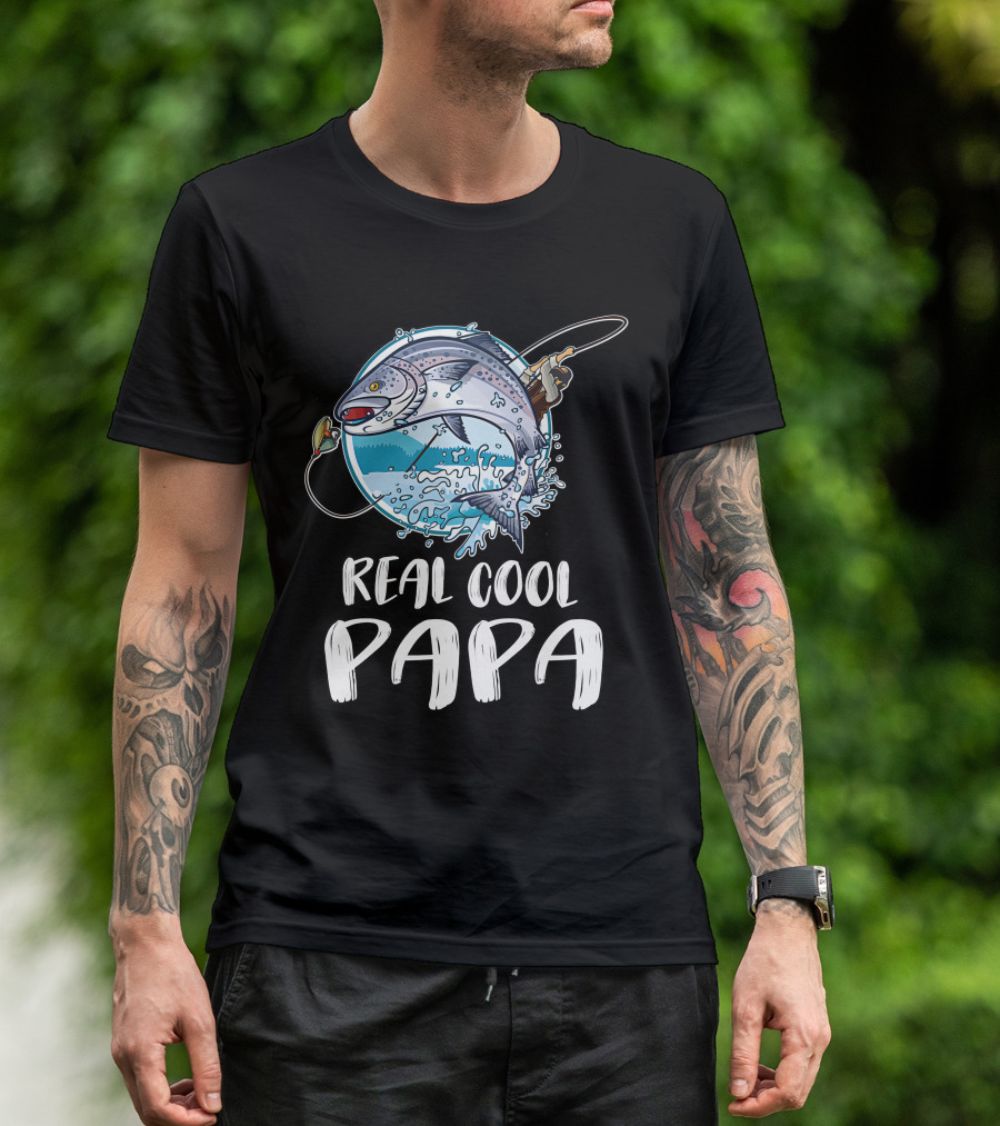 Real Cool Papa Fishing T-Shirt
