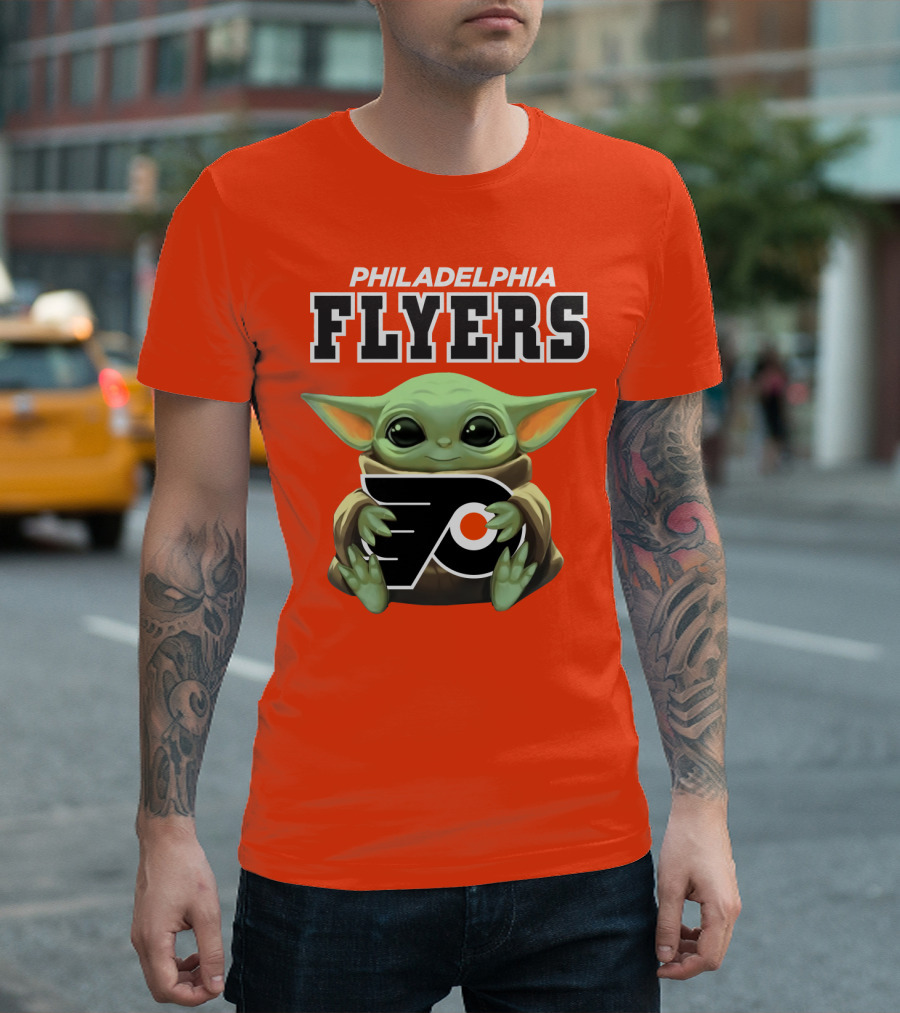 Philadelphia Flyers Baby Yoda T-Shirt