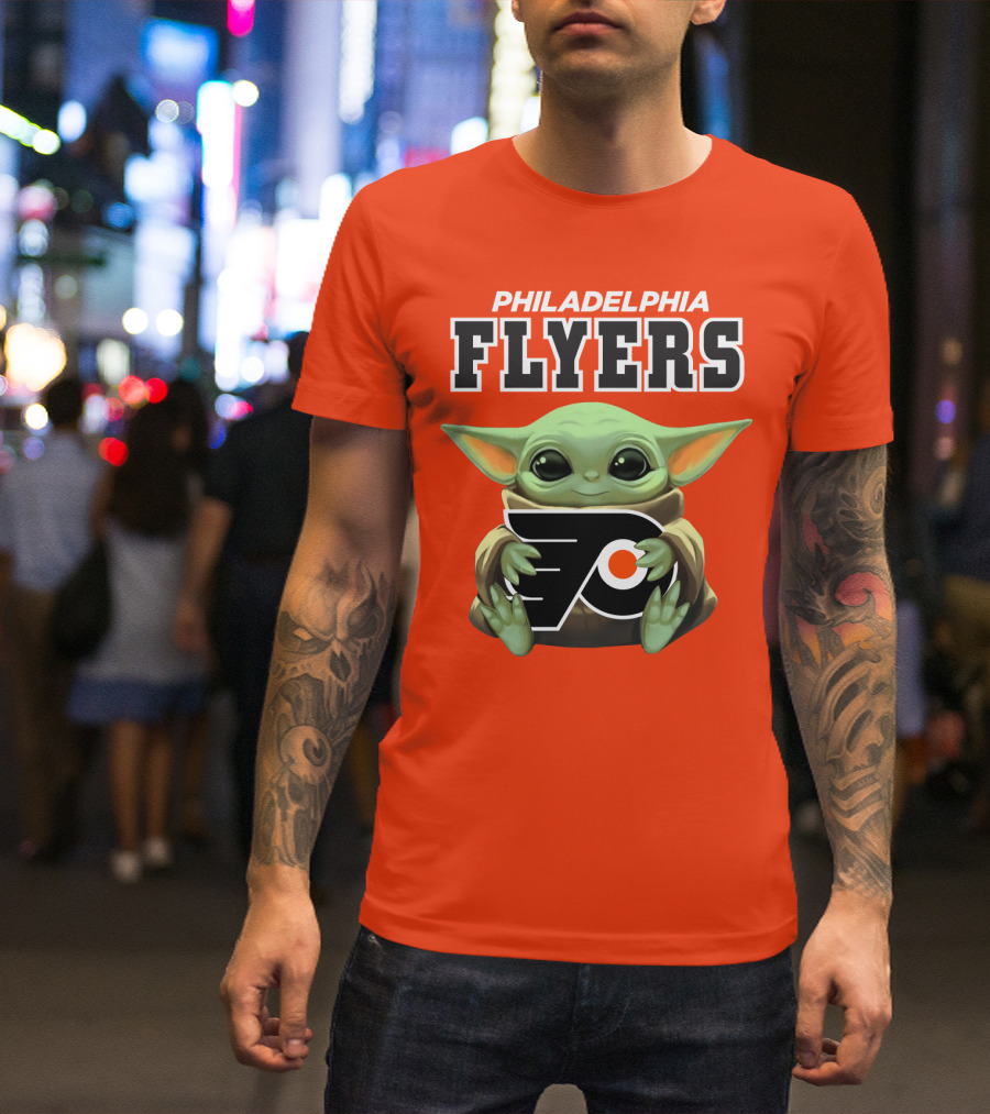 Philadelphia Flyers Baby Yoda T-Shirt
