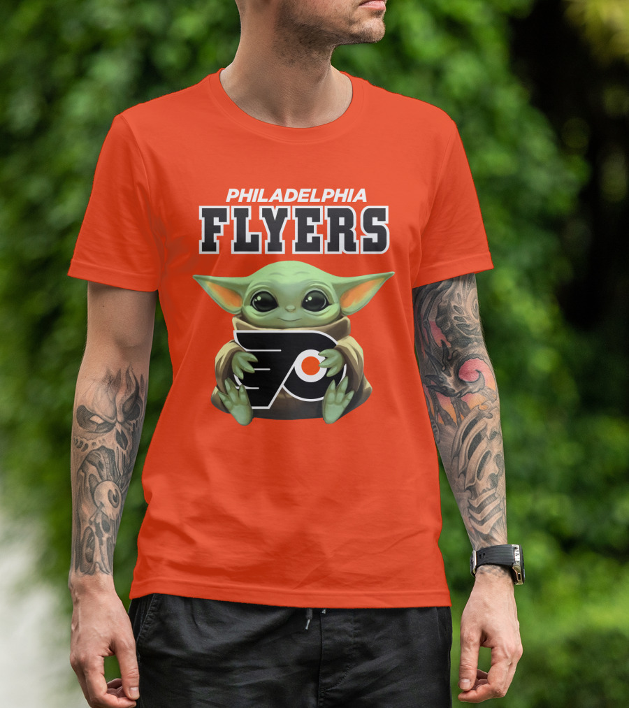 Philadelphia Flyers Baby Yoda T-Shirt