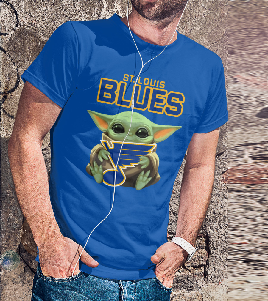 St. Louis Blues Baby Yoda T-Shirt