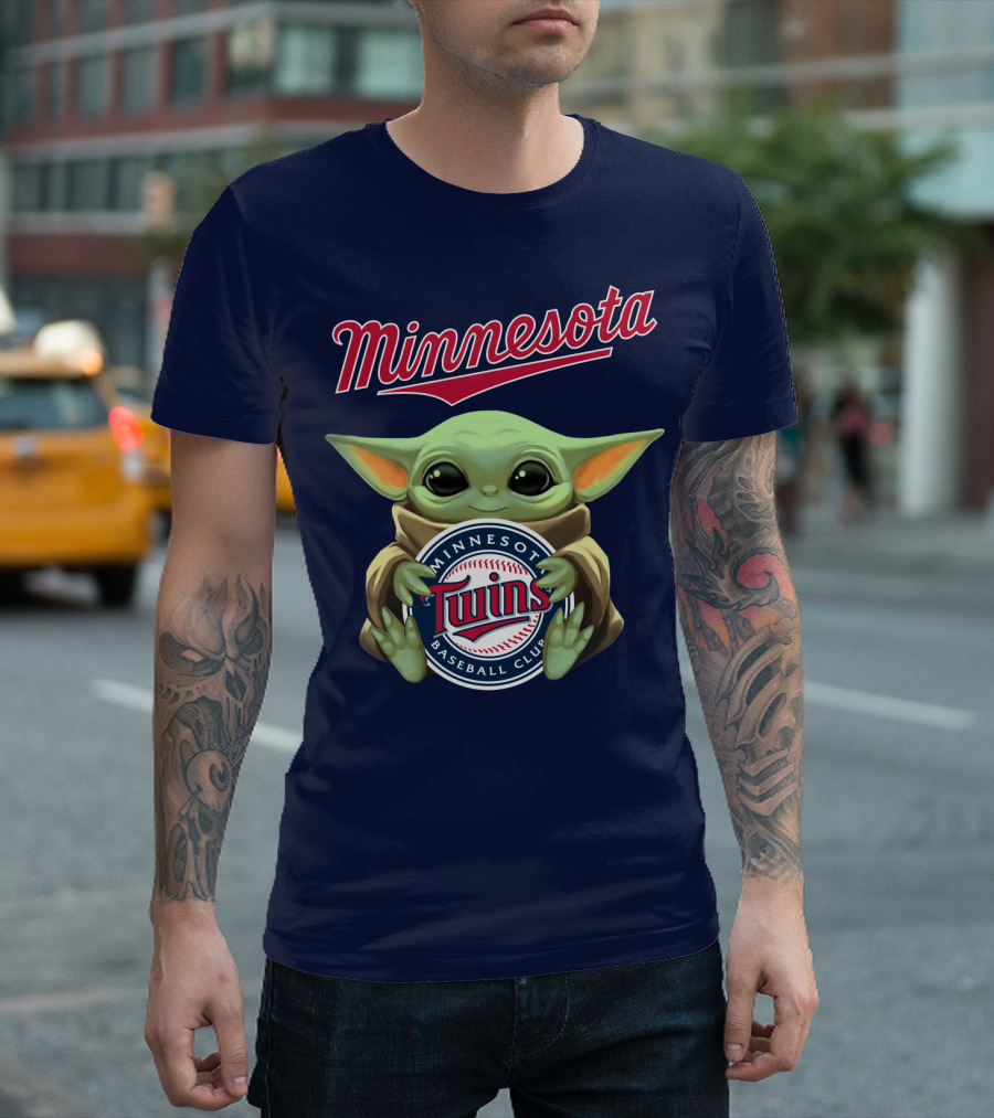 Minnesota Twins Baby Yoda Minnesota Baseball Club T-Shirt