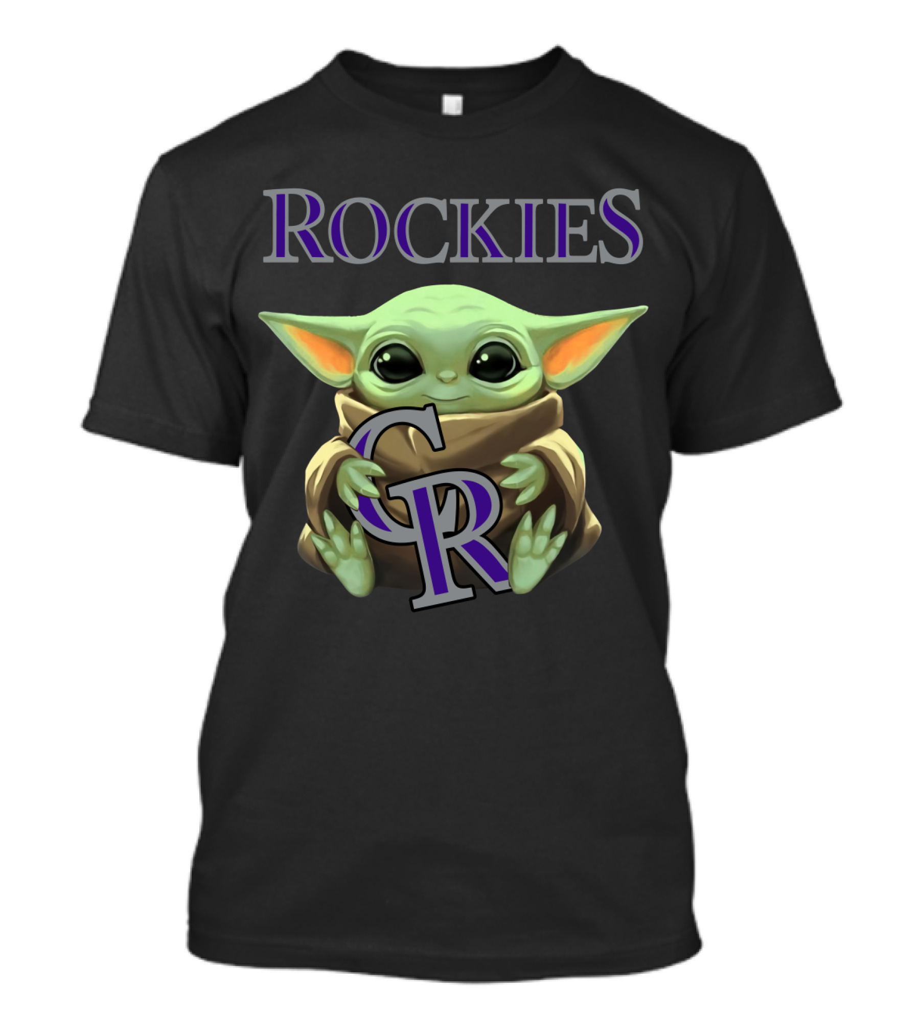 Baby Yoda Rockies CR T-Shirt