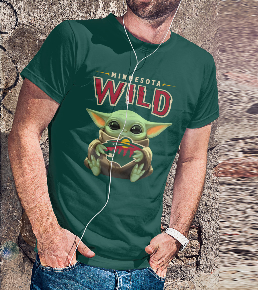 Minnesota Wild Baby Yoda T-Shirt