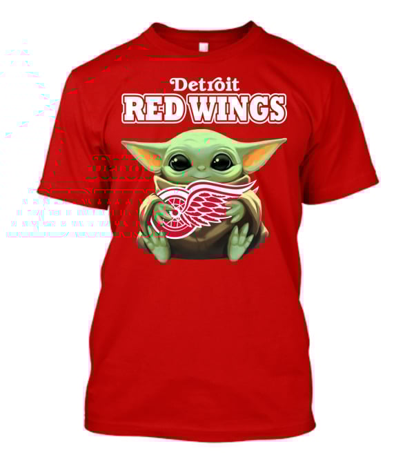 Detroit Red Wings Baby Yoda T-Shirt