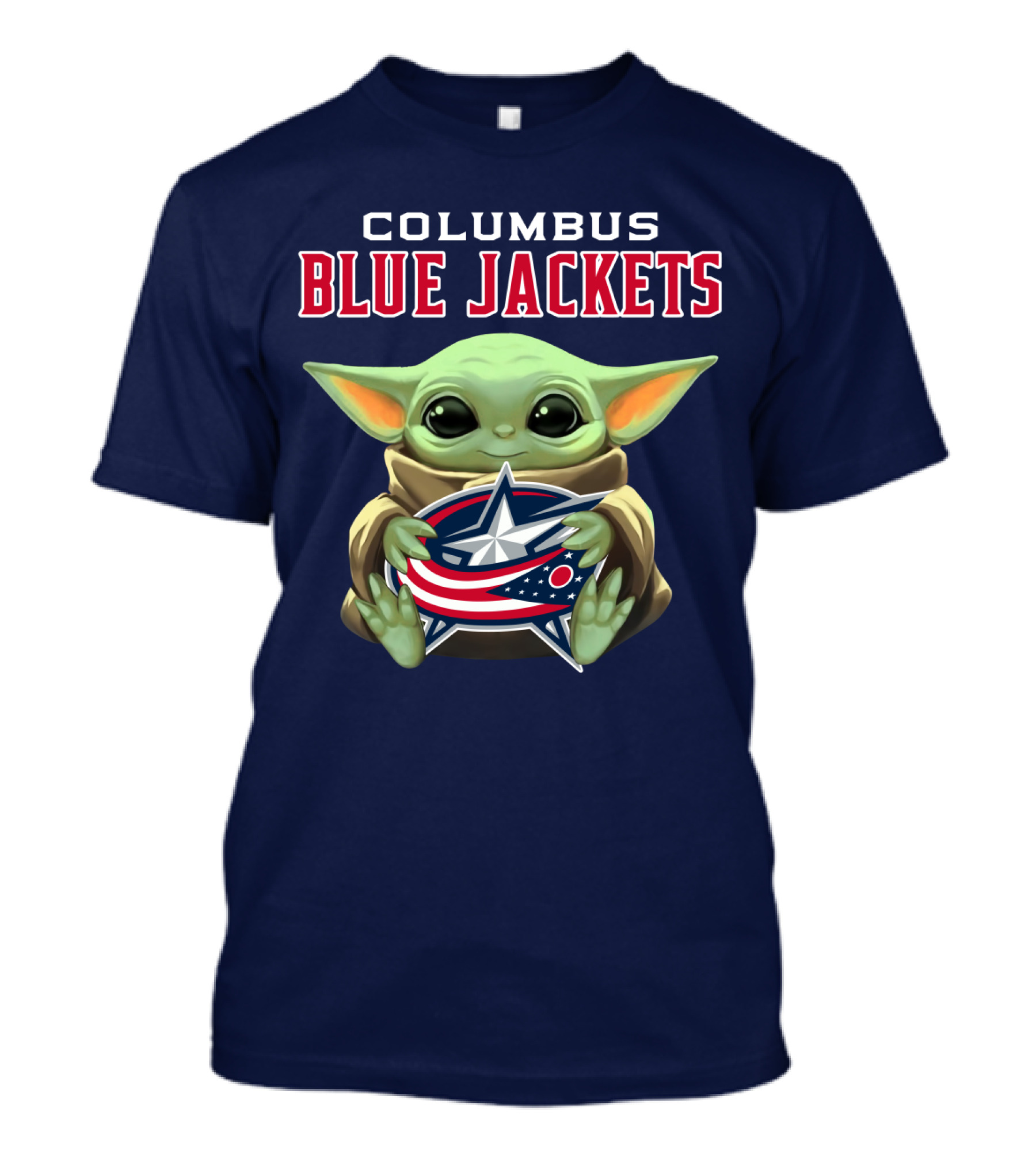 Columbus Blue Jackets Baby Yoda T-Shirt