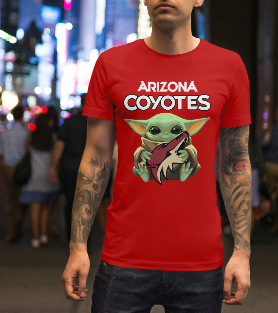 Arizona Coyotes Baby Yoda T-Shirt