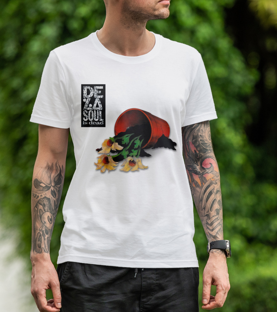 De La Soul Is Dead Flowers Spilling From A Pot T-Shirt