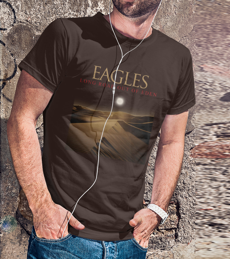 Eagles Long Road Out Of Eden Desert Scene T-Shirt