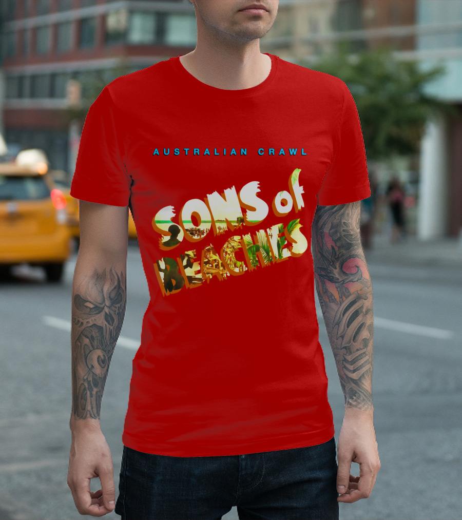 Australian Crawl Sons Of Beaches T-Shirt
