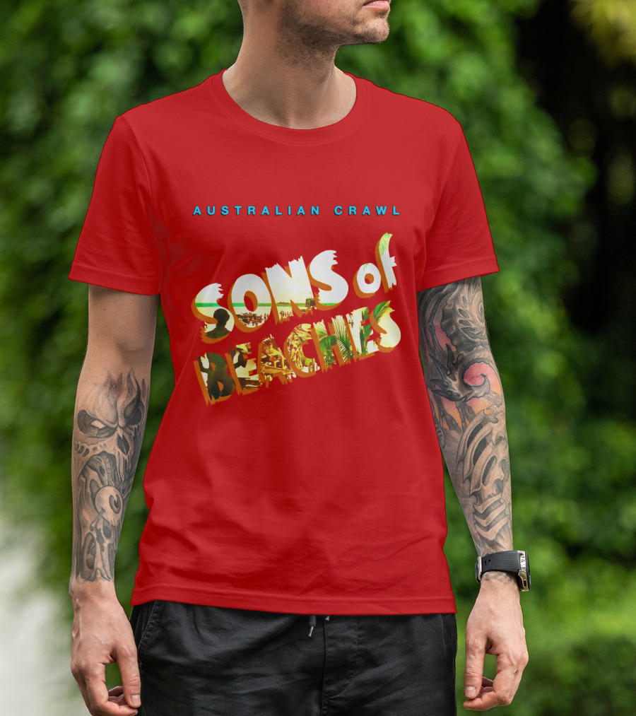 Australian Crawl Sons Of Beaches T-Shirt