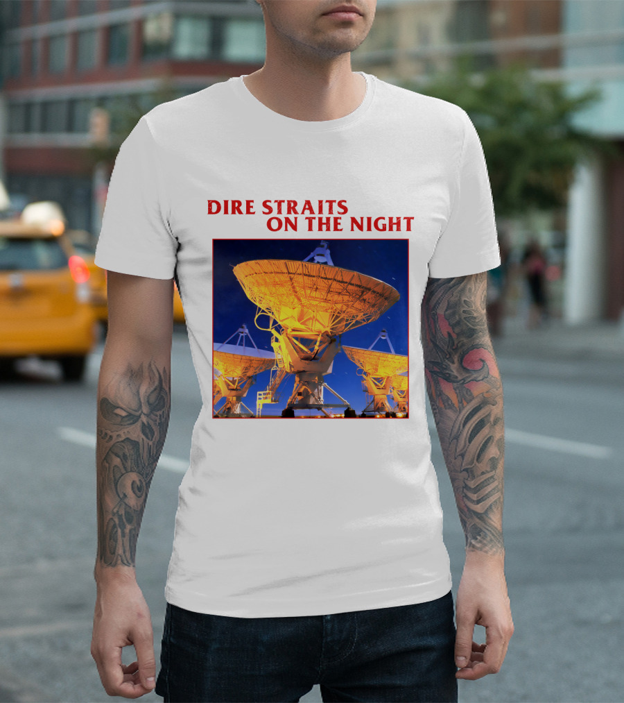 Dire Straits On the Night Satellite Dishes T-Shirt