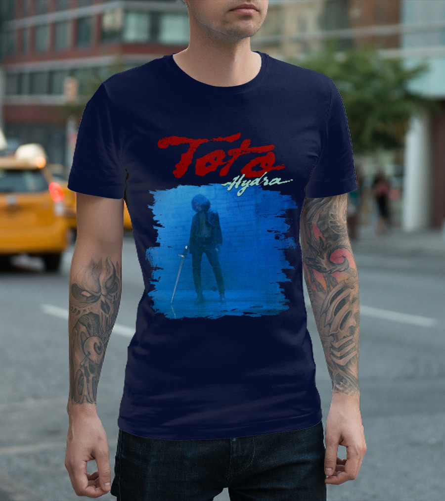Toto Hydra Sword Figure Blue Square T-Shirt