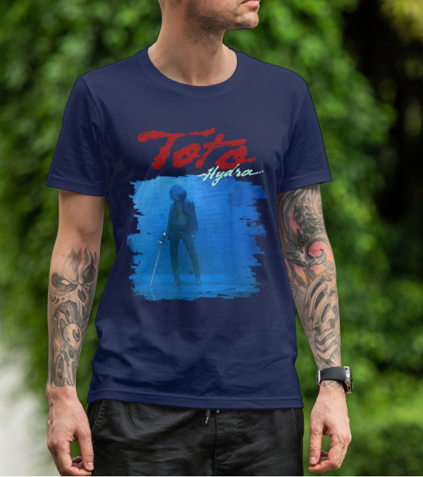 Toto Hydra Sword Figure Blue Square T-Shirt