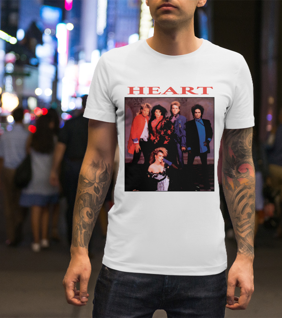 Heart Band Group Members Photograph T-Shirt