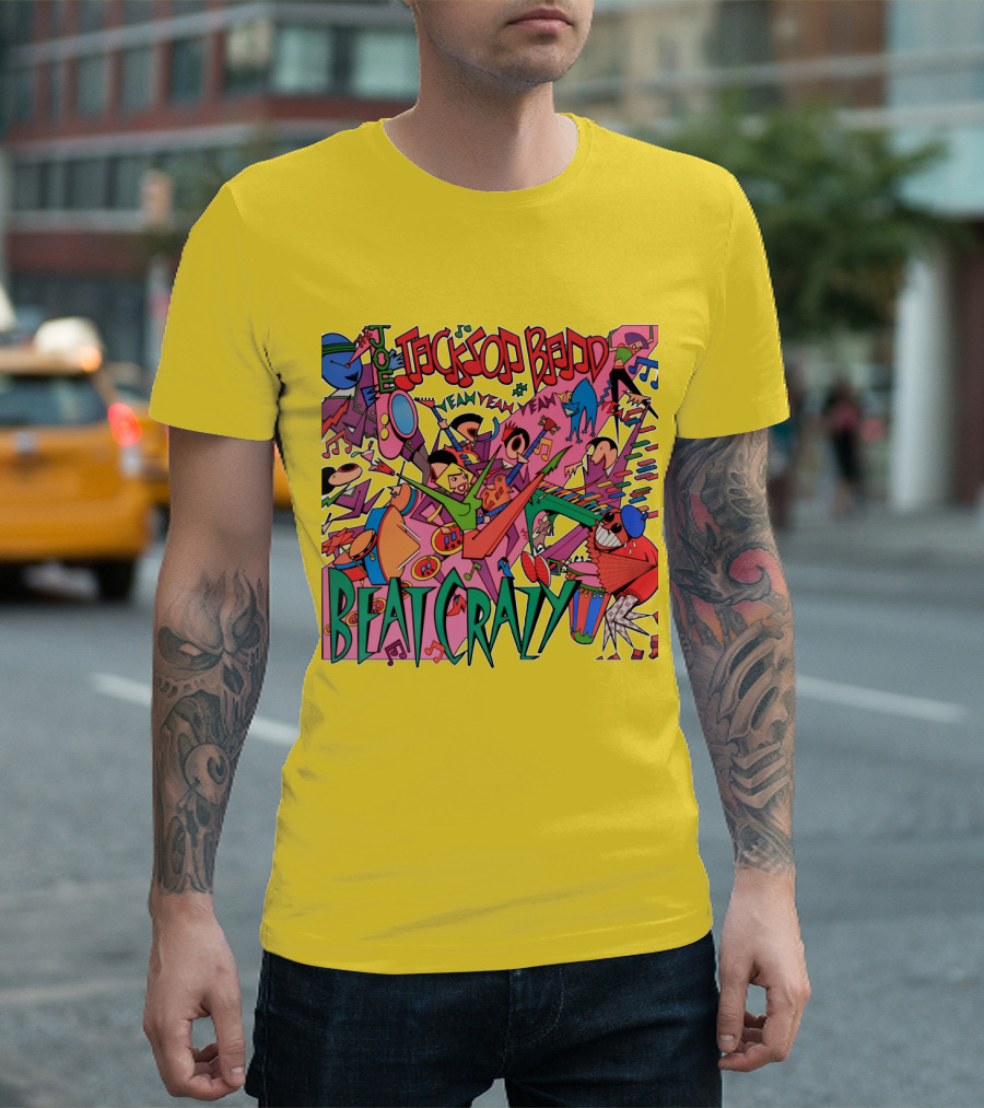 Joe Jackson Band Beat Crazy Colorful Music T-Shirt
