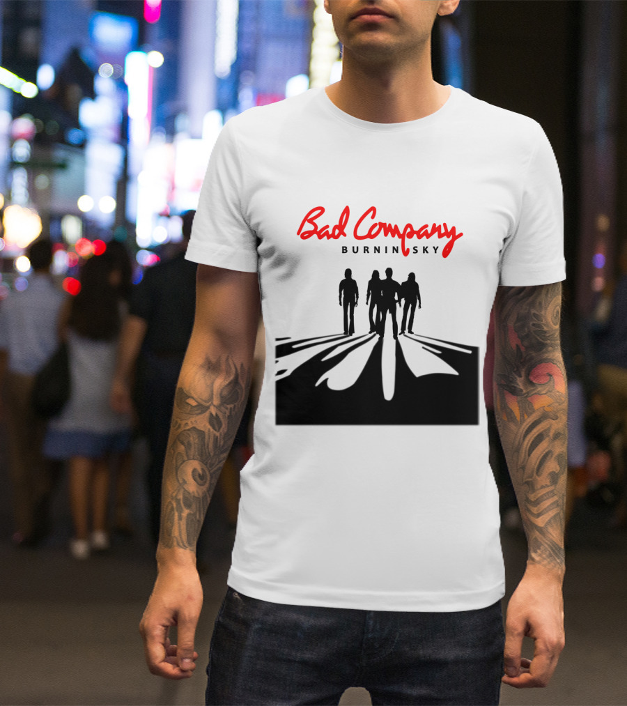 Bad Company Burnin' Sky Silhouette Walkway T-Shirt