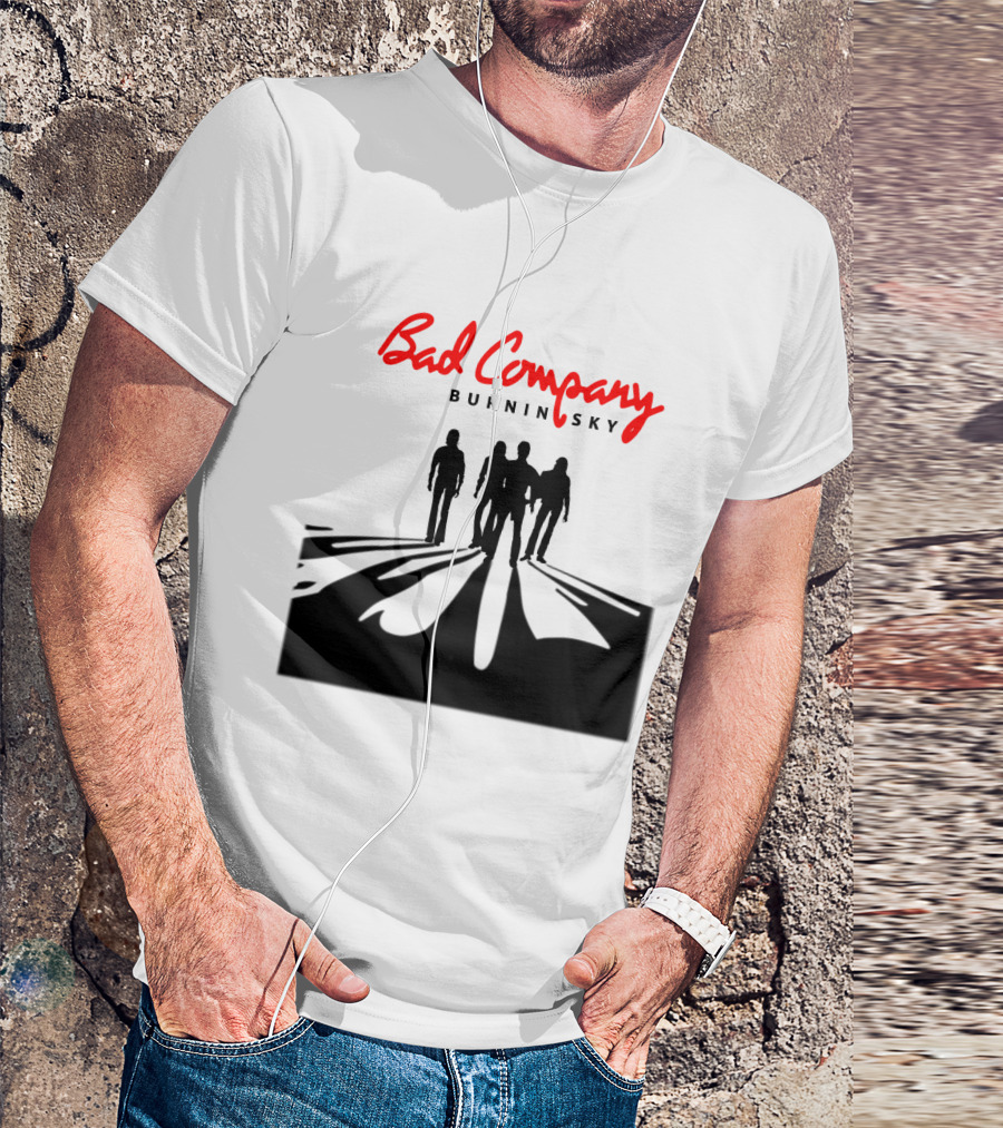 Bad Company Burnin' Sky Silhouette Walkway T-Shirt