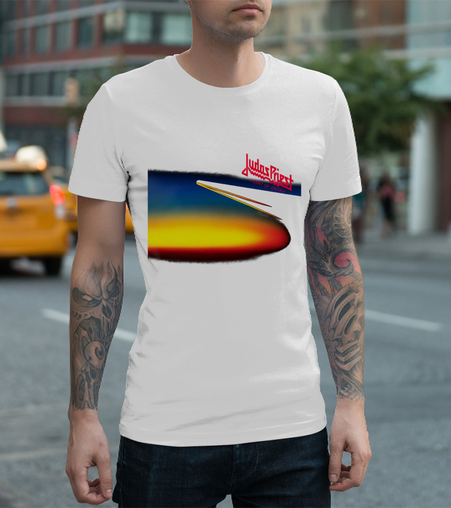 Judas Priest Point Of Entry Gradient Horizon T-Shirt