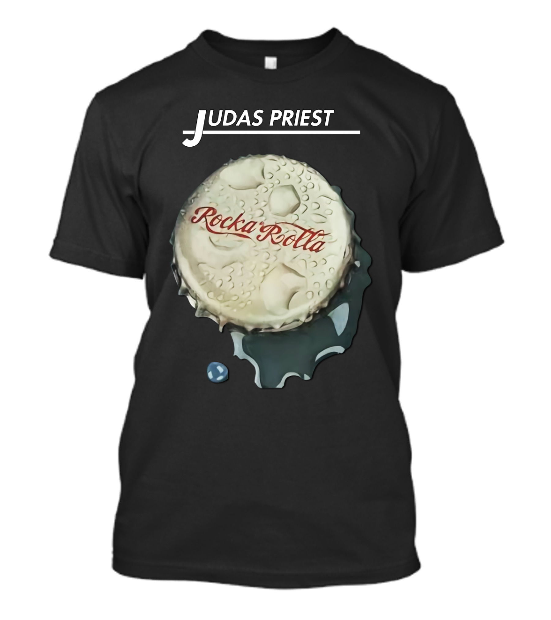 Judas Priest Rocka Rolla Album Bottle Cap T-Shirt